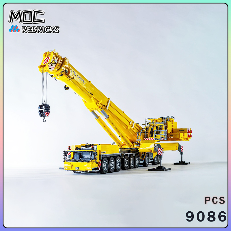 Claw Crane Machine - Stad Serie MOC Bricks 1750-9.1 Jib
